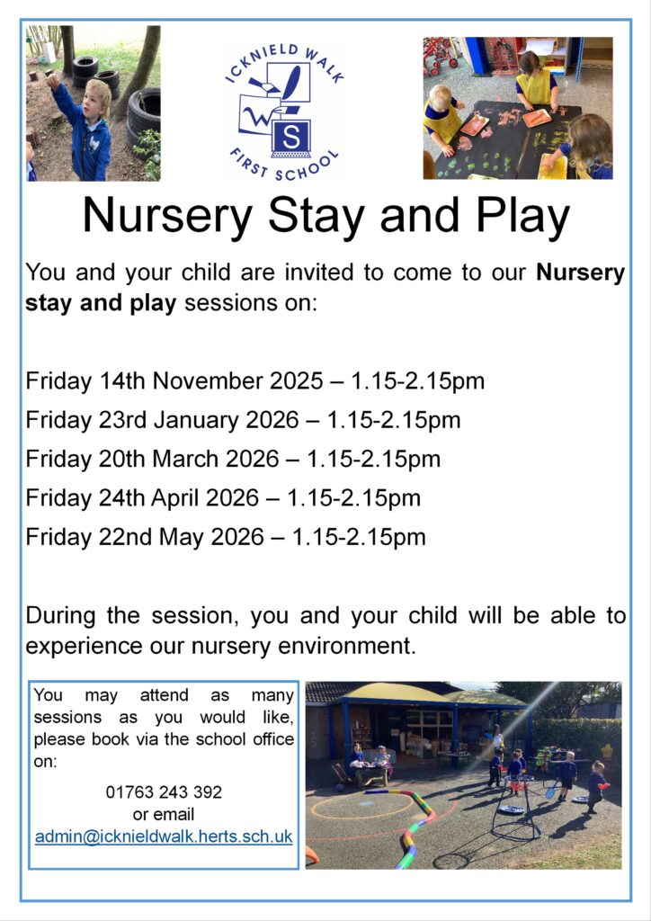 Nursery stay and play poster